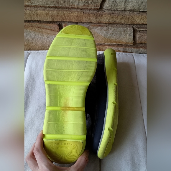 Cole Haan 2.zerogrand stitchlite water resistant wingtip Ironstone Neon Green 11 - Picture 5 of 8